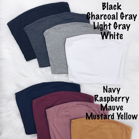 🆕Jenny - Tube Tops (Multiple Colors) - Picture 2 of 8